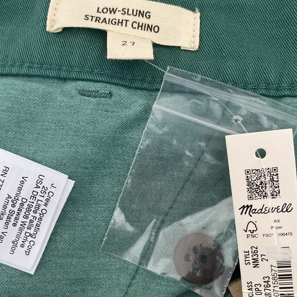Madewell Low Slung Straight Chinos - Picture 5 of 6
